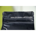 matt black foil aluminum coffee bag with valve